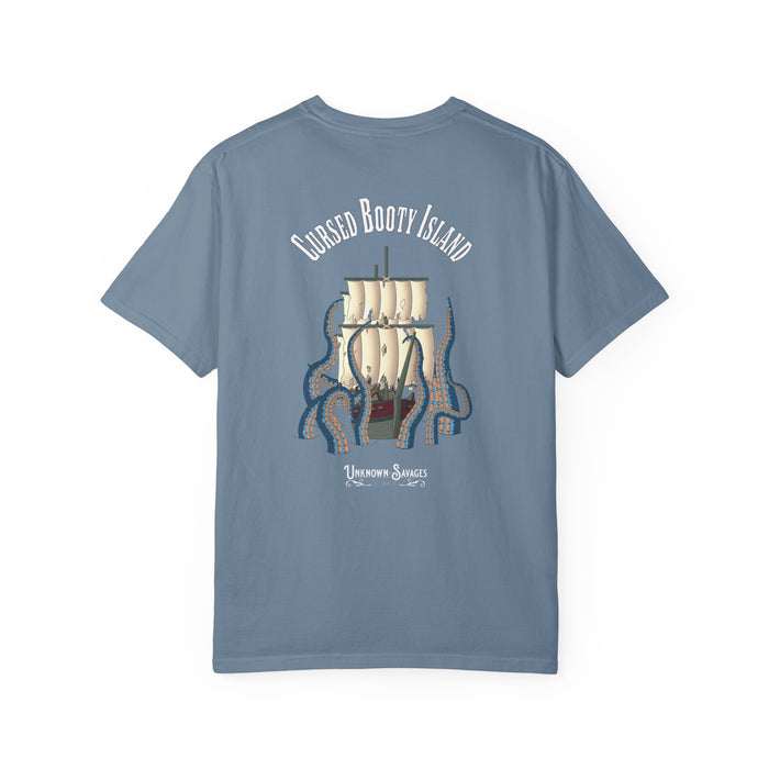 Cursed Booty Island - Beware The Kraken Tee - Comfort Colors