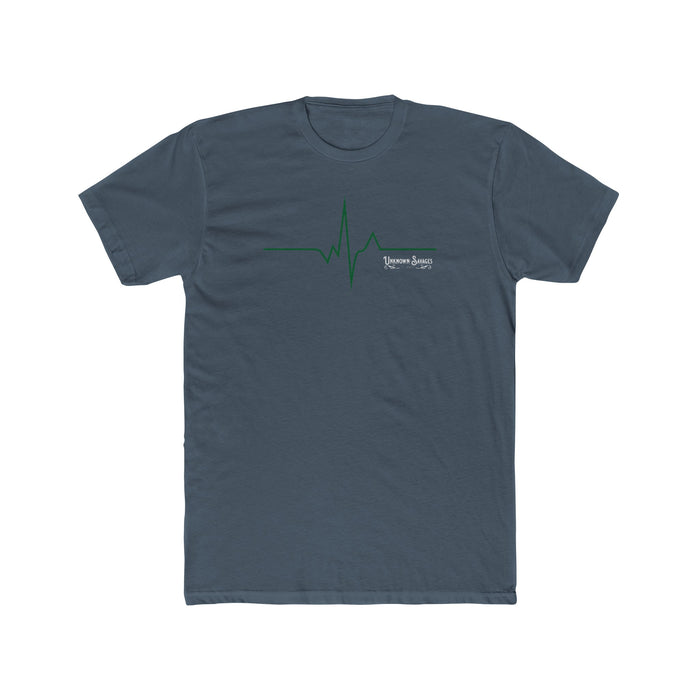 Unknown Savages Heartbeat - Green Line - Tee