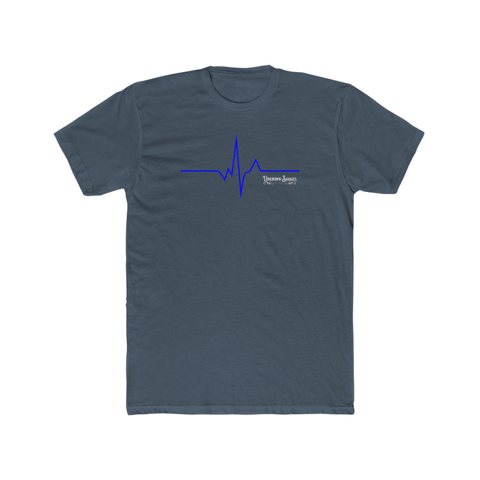 Unknown Savages Heartbeat - Blue Line - Tee