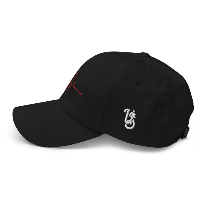 Unknown Savages Heartbeat - Red Line - Dad Hat