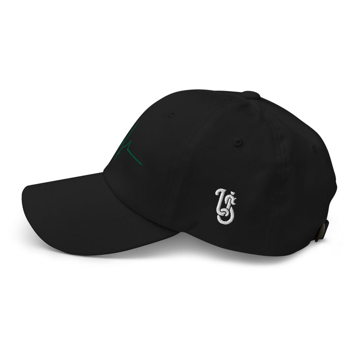 Unknown Savages Heartbeat - Green Line - Dad Hat
