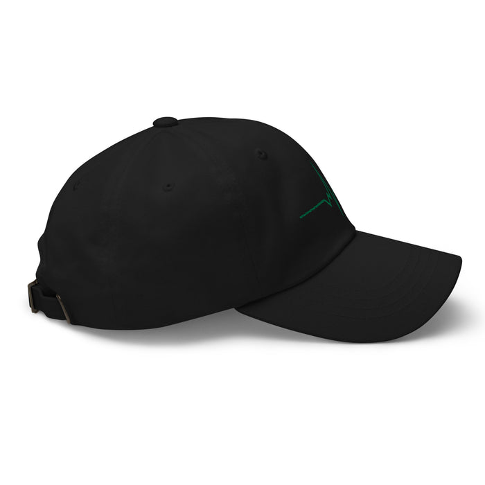 Unknown Savages Heartbeat - Green Line - Dad Hat