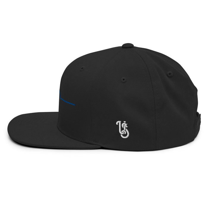 Unknown Savages Heartbeat - Blue Line - Snapback Hat