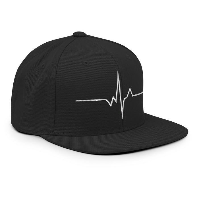 Unknown Savages Heartbeat - White Line - Snapback Hat