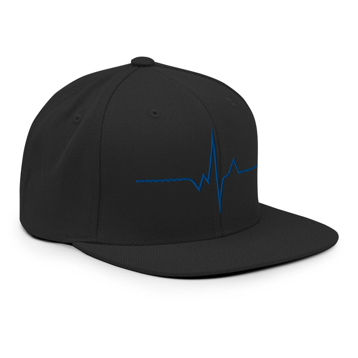 Unknown Savages Heartbeat - Blue Line - Snapback Hat