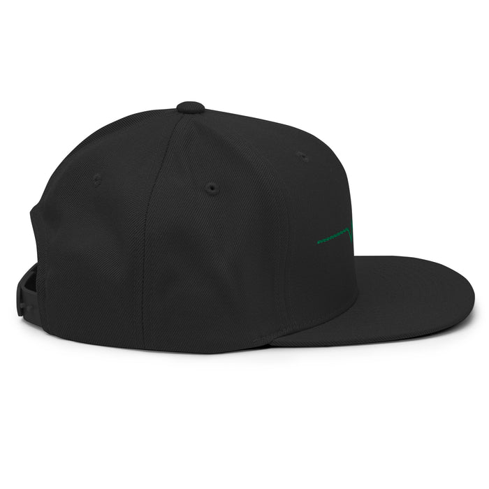 Unknown Savages Heartbeat - Green Line - Snapback Hat